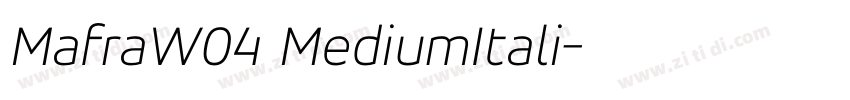 MafraW04 MediumItali字体转换